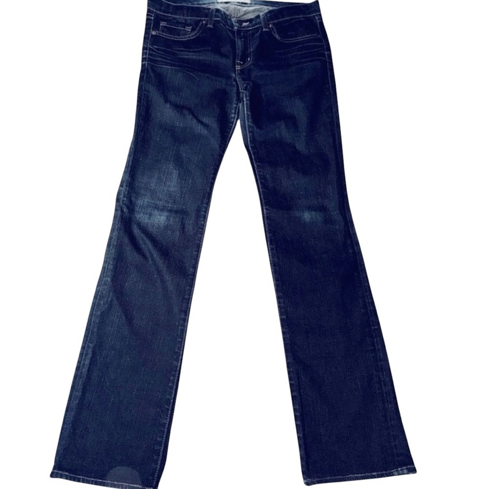 J Brand Women’s Dark Wash Straight Leg Jeans Size 28 Stretch Premium Denim